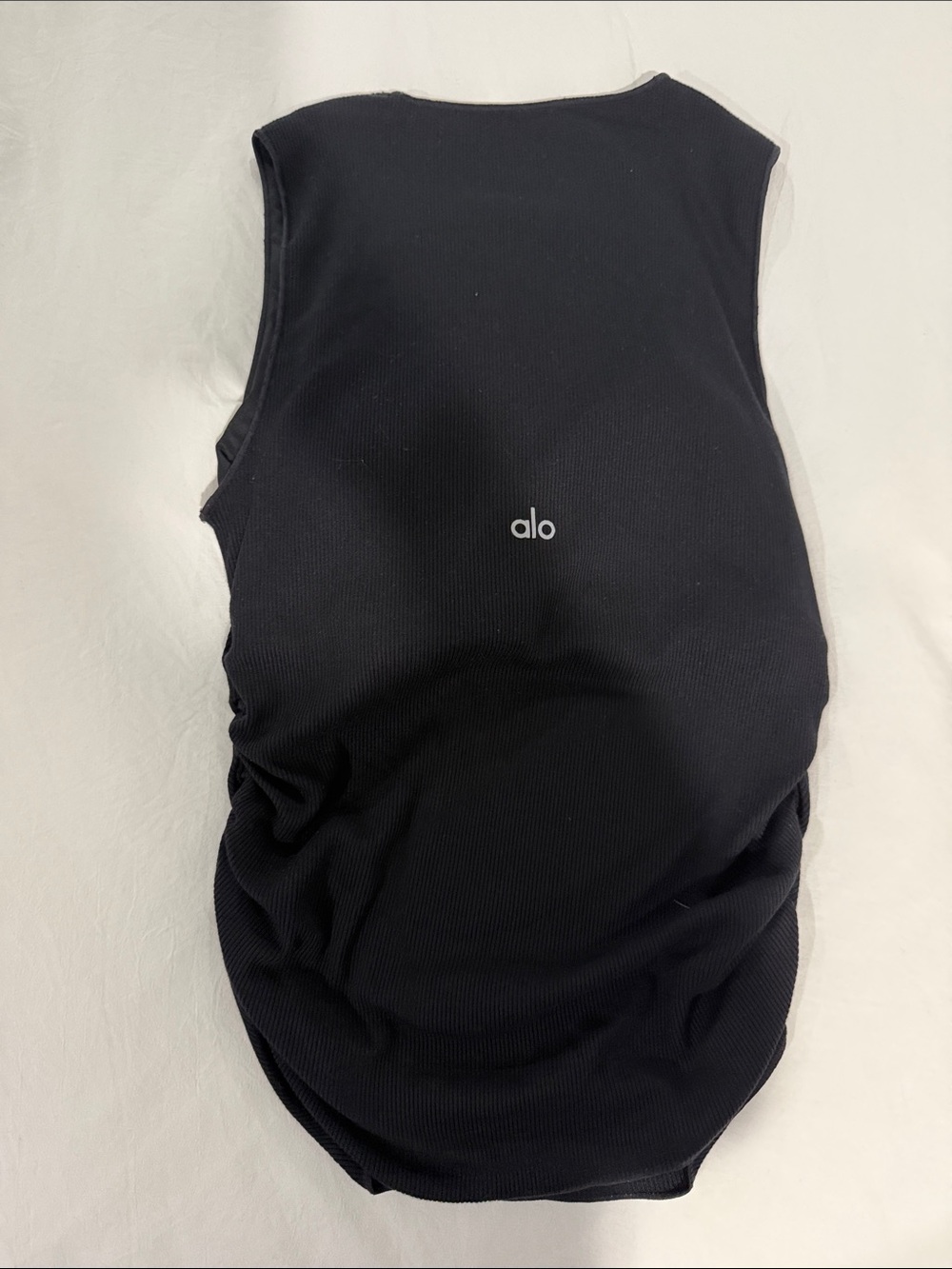 ALO Yoga Black Ribbed Sleeveless Tank Top